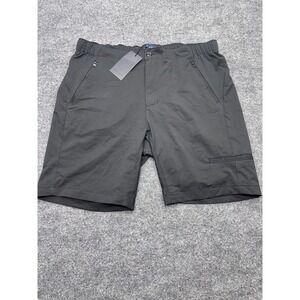 Five Four Mens Black Athletic Performance Shorts Size 38 NWT Zipper Pockets